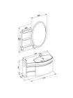 Комплект мебели Aquanet Опера 115 R черный (3 ящика)