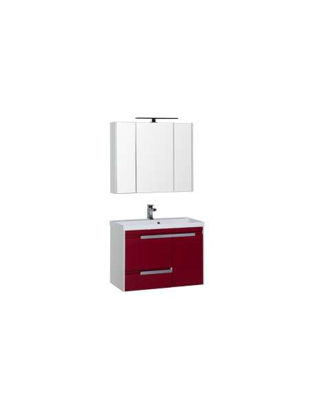 Комплект мебели Aquanet Тиволи 90 бордо