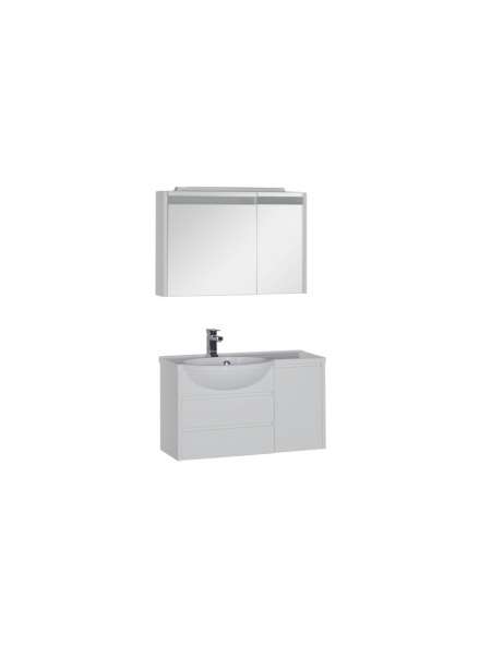 Комплект мебели Aquanet Лайн 90 L белый