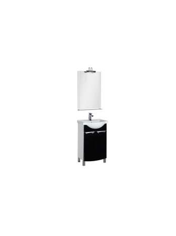 Комплект мебели Aquanet Асти 55 черный (2 дверцы)
