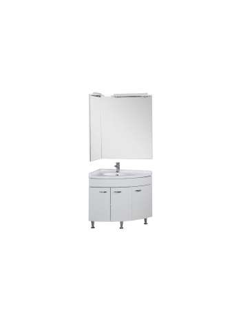Комплект мебели Aquanet Корнер 89 L белый (закрытый)