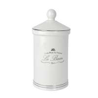 Косметическая емкость, 15.8 см, фарфор, белый, серия Le Bain White, Kassatex