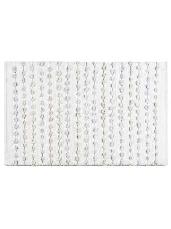 Коврик для ванной Ticking Stripe Blue, 51х81 см, хлопок, белый/голубой, серия Прочее, Kassatex
