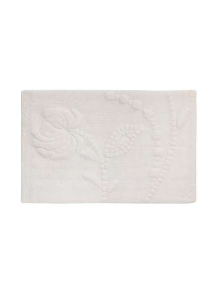 Коврик для ванной комнаты, 51х76 см, хлопок, белый, серия Eyelet, Creative Bath