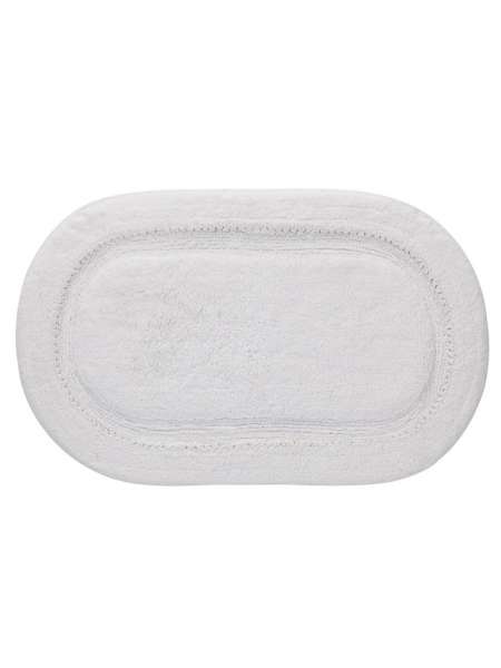 Коврик для ванной комнаты, 53х86 см, хлопок, белый, серия Ruffles, Creative Bath