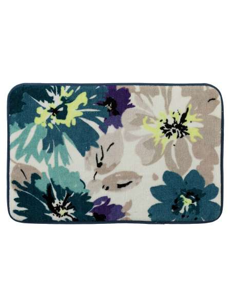 Коврик для ванной, 86х53 см, нейлон, декор, серия Bouquet, Creative Bath