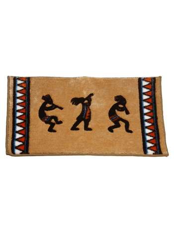 Коврик для ванной, 51х81 см, нейлон, коричневый, серия Kokopelli, Avanti