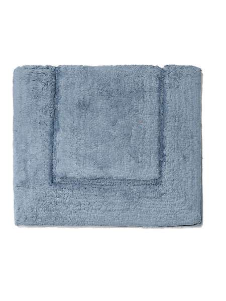 Коврик для ванной Elegance Moonstone, 86х53 см, хлопок, голубой, серия Elegance, Kassatex