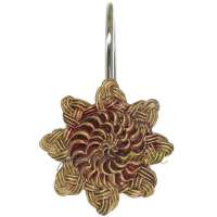 Набор крючков для шторки, 12 шт, полистоун, декор, серия Braided Medallion, Avanti