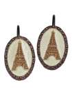 Набор из 12 крючков для шторки, 18 см, полистоун, коричневый, серия I Love Paris, Creative Bath