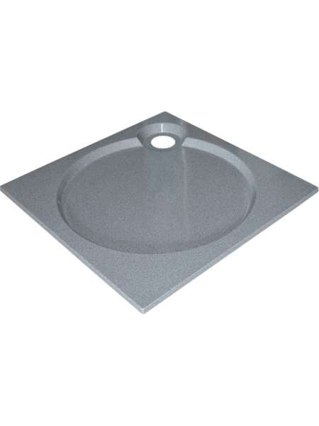 Поддон для душа GuteWetter Deluxe 100x100x2 Q серый