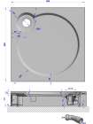 Поддон для душа GuteWetter Deluxe 80x80x16 Q бежевый