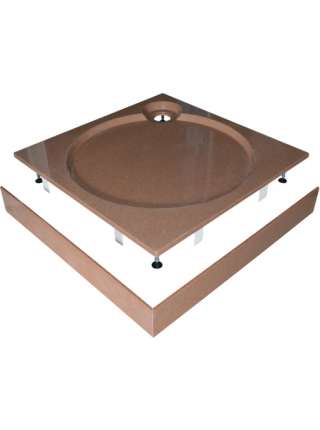 Поддон для душа GuteWetter Deluxe 80x80x16 Q терракот