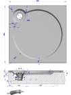 Поддон для душа GuteWetter Deluxe 90x90x2 Q белый