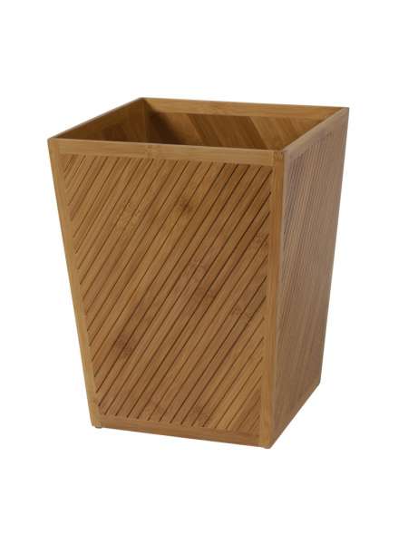 Корзина для мусора, 29 см, дерево, коричневый, серия Spa Bamboo, Creative Bath