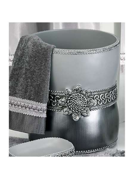 Корзина для мусора Avanti Braided Medallion Silver 11166F-SLV