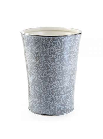Корзина для мусора Kassatex Bedminster Scroll Flint Grey ATB-WB-FLG