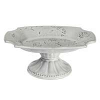 Мыльница, 13 см, керамика, серый, серия Eyelet, Creative Bath