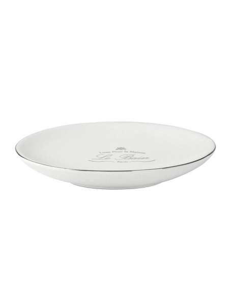 Мыльница, 15.3 см, фарфор, белый, серия Le Bain White, Kassatex