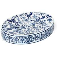 Мыльница, 12 см, фарфор, синий, серия Orsay Blue, Kassatex