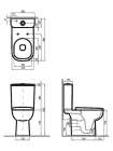 Унитаз-компакт IFO Grandy Rimfree RP213090110