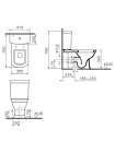 Унитаз-компакт VitrA Serenada 9722B003-7205 с микролифтом и функцией биде