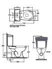 Унитаз-компакт Azzurra Jubilaeum JUB100B1/MBP