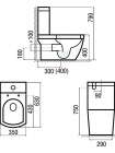 Унитаз-моноблок Arcus 050 white JGMSK