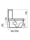 Унитаз-моноблок Arcus 050 orange