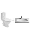 Комплект Унитаз-компакт IFO Frisk 21030000 + Раковина VitrA Arkitekt 6069B003 встраиваемая