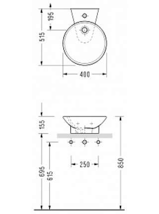 Раковина Serel CH34