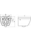 Унитаз подвесной BelBagno Cento-r BB509CH