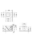 Унитаз подвесной Duravit DuraStyle 25360900001-WG антигрязевое покрытие