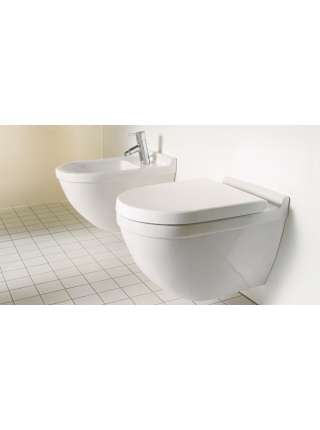 Унитаз подвесной Duravit Starck 3 22250900001-WG антигрязевое покрытие