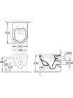 Унитаз подвесной Villeroy & Boch Architectura 5684 H1 R1 alpin CeramicPlus, с микролифтом