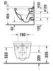 Унитаз подвесной Duravit Starck 3 2227090000