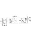 Унитаз подвесной Villeroy & Boch Subway 6604 1001 укороченный, alpin