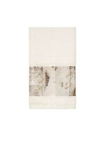 Полотенце для рук Birch Bark by Woolrich, 41 x 66 см, хлопок/полиэстер, бежевый, серия Полотенца, Blonder Home