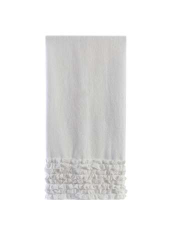 Полотенце банное, 127 см, хлопок, белый, серия Ruffles, Creative Bath