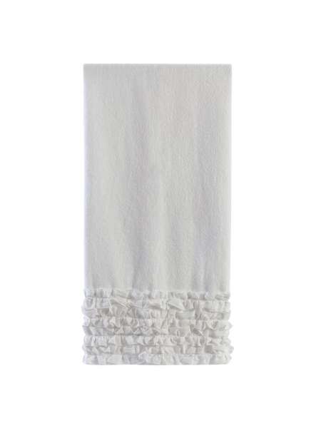 Полотенце банное, 127 см, хлопок, белый, серия Ruffles, Creative Bath