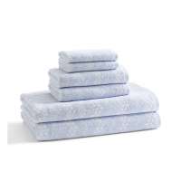 Полотенце мини для рук Kassatex Wavy Whisper Blue BWV-172-WHB