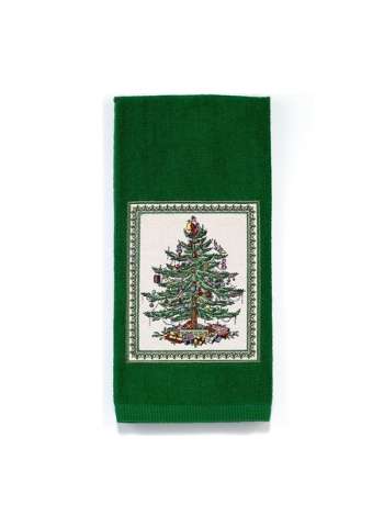 Полотенце кухонное, 71х54 см, хлопок, зеленый, серия Spode Christmas Tree, Avanti