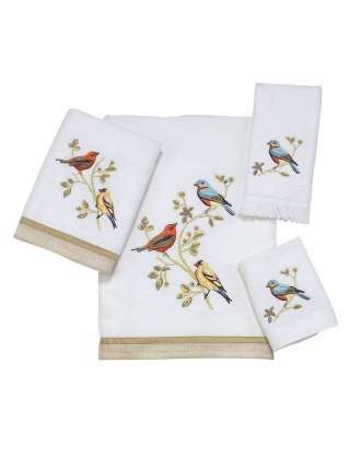 Полотенце для рук, 76 см, хлопок, белый, серия Gilded Birds, Avanti