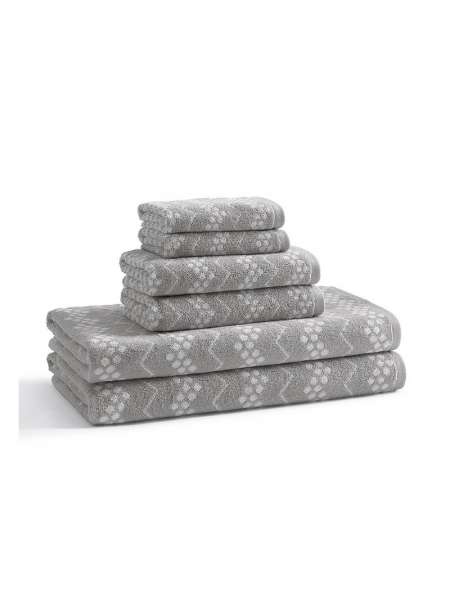 Полотенце для рук Kassatex Wavy Hippo Grey BWV-110-HPG