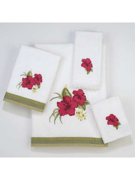 Полотенце для рук Avanti Hibiscus 035112WHT