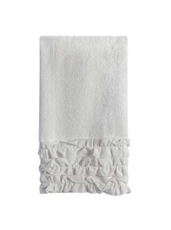 Полотенце для рук, 66 см, хлопок, белый, серия Ruffles, Creative Bath