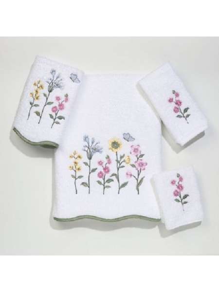Полотенце для рук Country Floral, 76 см, хлопок, белый, серия Полотенца, Avanti