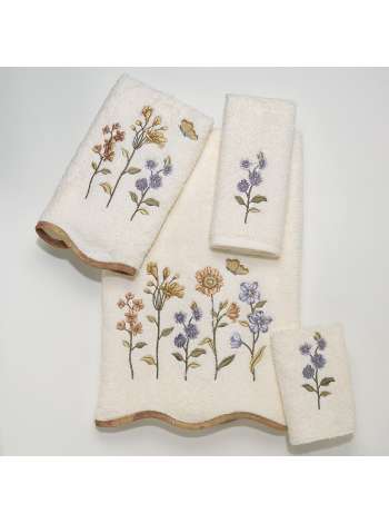 Полотенце для рук Country Floral, 76 см, хлопок, слоновая кость, серия Полотенца, Avanti