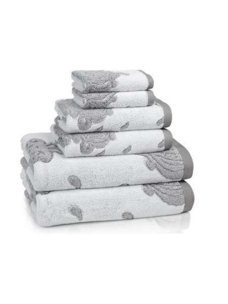 Полотенце для рук Roma Tile Grey, 71х46 см, хлопок, мокрый асфальт, серия Roma, Kassatex
