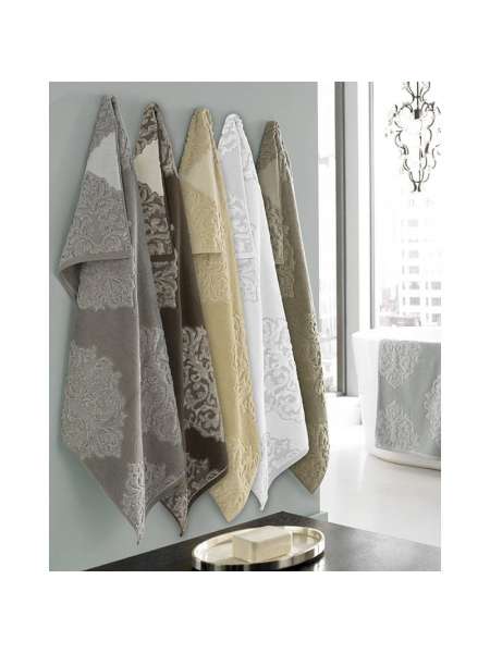 Полотенце для рук Bedminster Medallion Creme Brule, 71х46 см, хлопок, бежевый, серия Bedminster, Kassatex